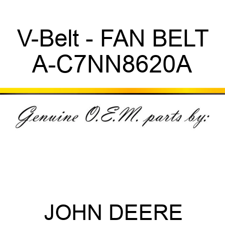 V-Belt - FAN BELT A-C7NN8620A