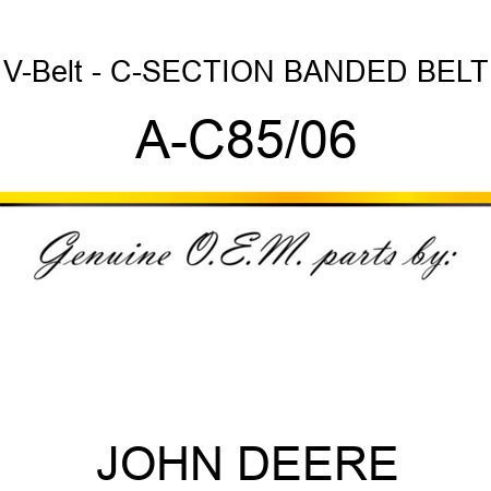 V-Belt - C-SECTION BANDED BELT A-C85/06