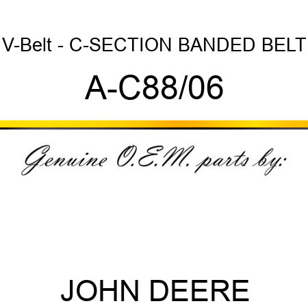 V-Belt - C-SECTION BANDED BELT A-C88/06