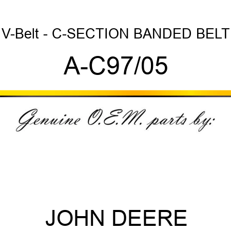 V-Belt - C-SECTION BANDED BELT A-C97/05