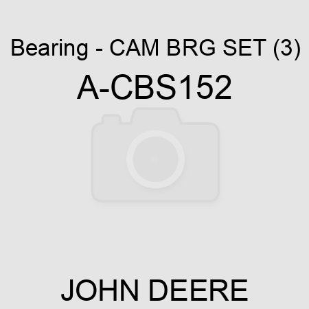 Bearing - CAM BRG SET (3) A-CBS152