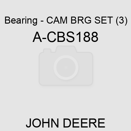 Bearing - CAM BRG SET (3) A-CBS188