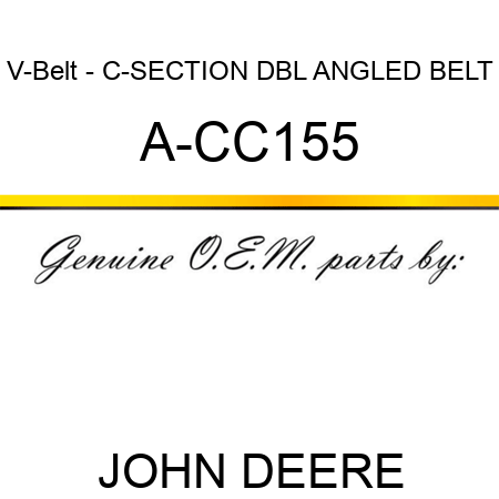 V-Belt - C-SECTION DBL ANGLED BELT A-CC155