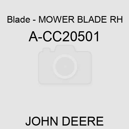 Blade - MOWER BLADE, RH A-CC20501