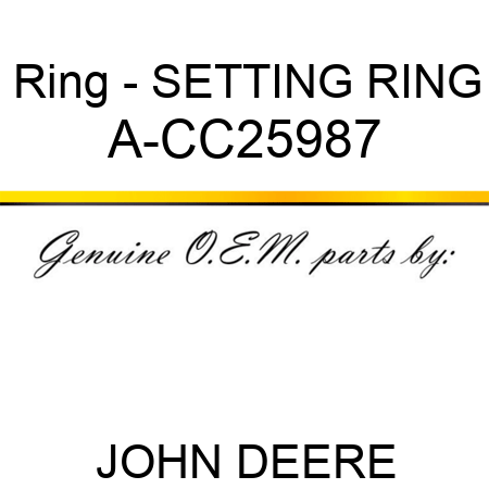 Ring - SETTING RING A-CC25987