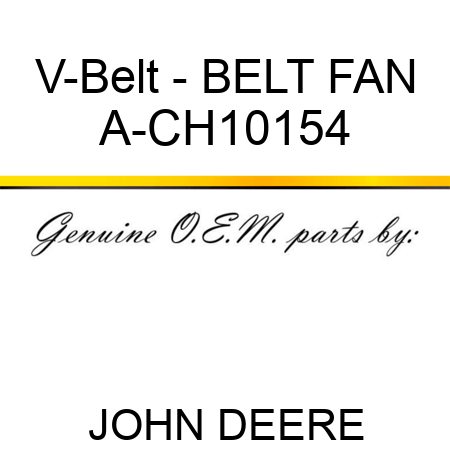 V-Belt - BELT, FAN A-CH10154