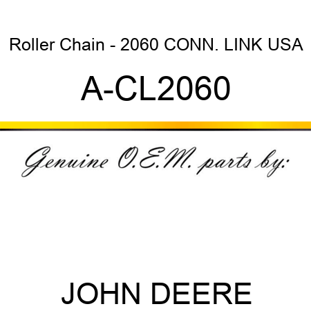 Roller Chain - 2060 CONN. LINK, USA A-CL2060
