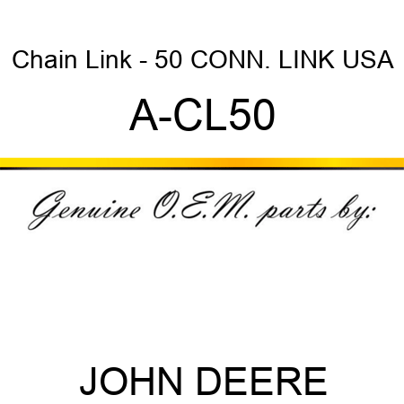 Chain Link - 50 CONN. LINK, USA A-CL50