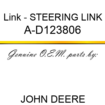 Link - STEERING LINK A-D123806