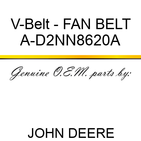 V-Belt - FAN BELT A-D2NN8620A