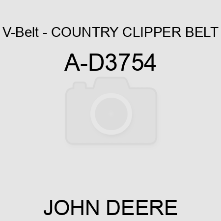 V-Belt - COUNTRY CLIPPER BELT A-D3754