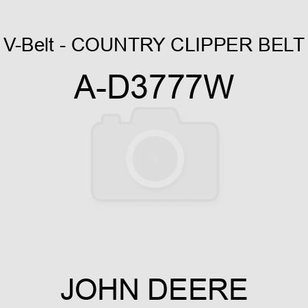V-Belt - COUNTRY CLIPPER BELT A-D3777W