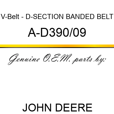 V-Belt - D-SECTION BANDED BELT A-D390/09