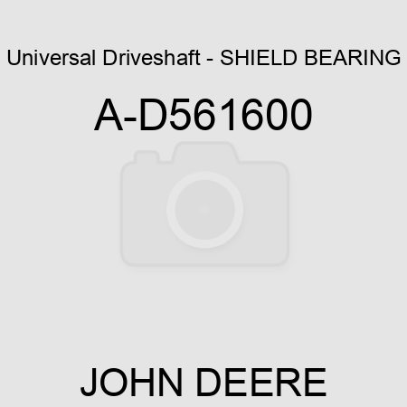 Universal Driveshaft - SHIELD BEARING A-D561600