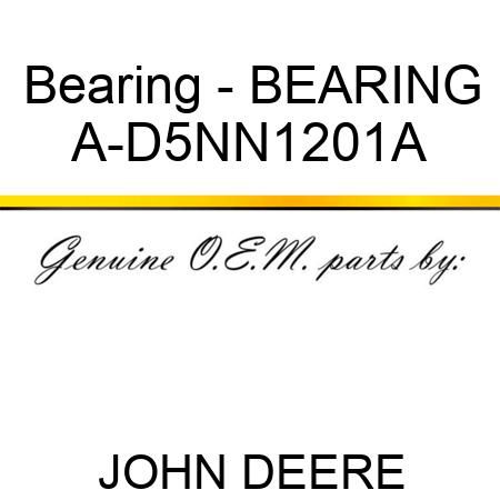 Bearing - BEARING A-D5NN1201A