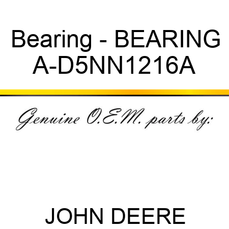 Bearing - BEARING A-D5NN1216A