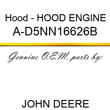 Hood - HOOD, ENGINE A-D5NN16626B
