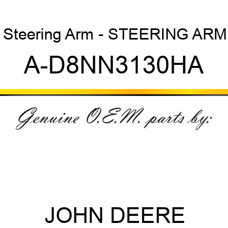 Steering Arm - STEERING ARM A-D8NN3130HA