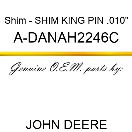 Shim - SHIM, KING PIN .010