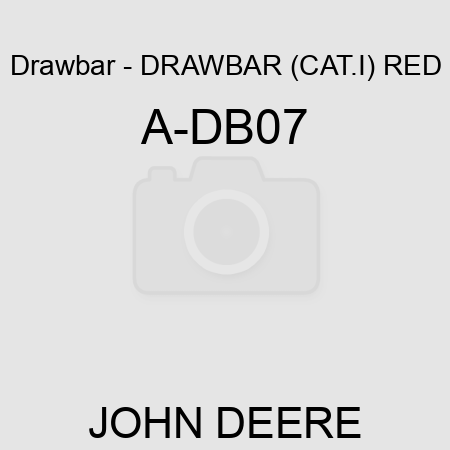Drawbar - DRAWBAR, (CAT.I) RED A-DB07