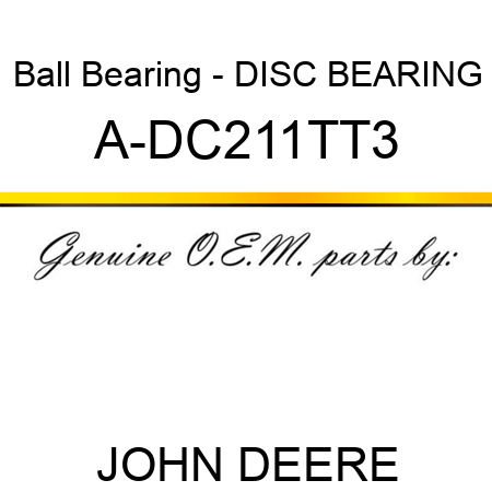 Ball Bearing - DISC BEARING A-DC211TT3