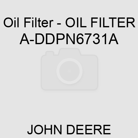 Oil Filter - OIL FILTER A-DDPN6731A