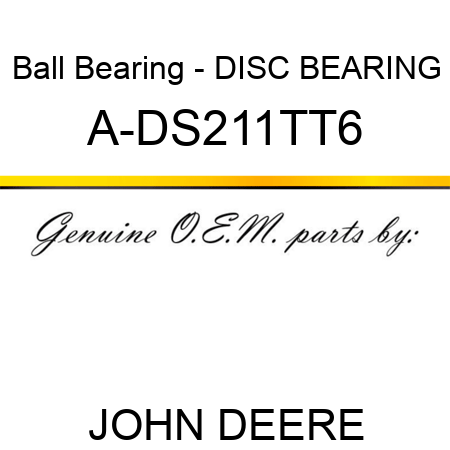 Ball Bearing - DISC BEARING A-DS211TT6
