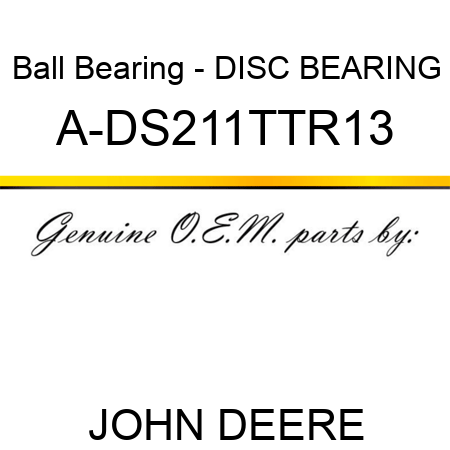 Ball Bearing - DISC BEARING A-DS211TTR13