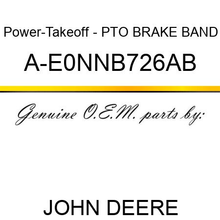 Power-Takeoff - PTO BRAKE BAND A-E0NNB726AB