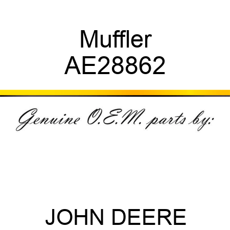 Muffler AE28862