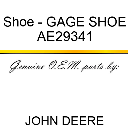 Shoe - GAGE SHOE AE29341
