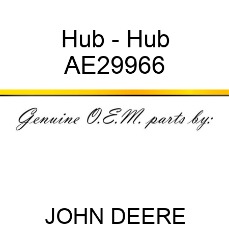 Hub - Hub AE29966
