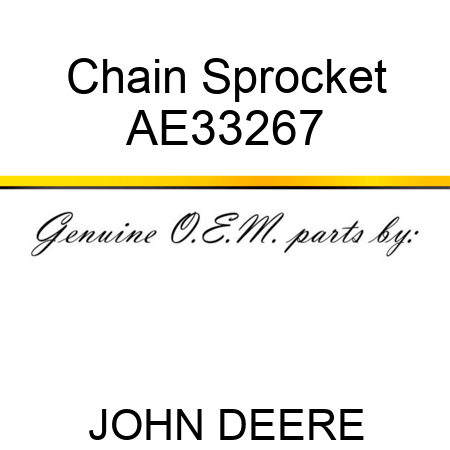 Chain Sprocket AE33267