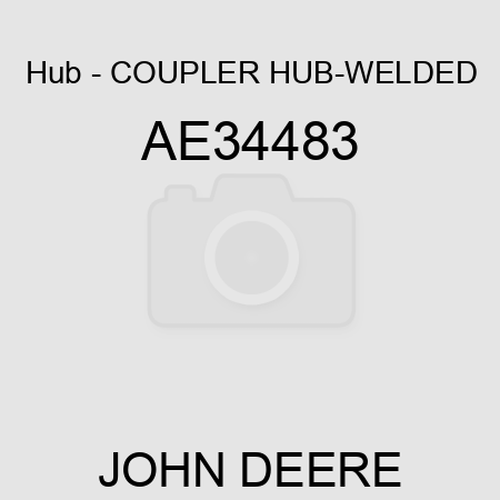 Hub - COUPLER HUB-WELDED AE34483