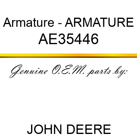 Armature - ARMATURE AE35446