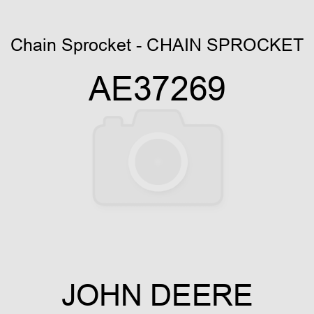 Chain Sprocket - CHAIN SPROCKET, AE37269
