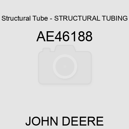 Structural Tube - STRUCTURAL TUBING, AE46188