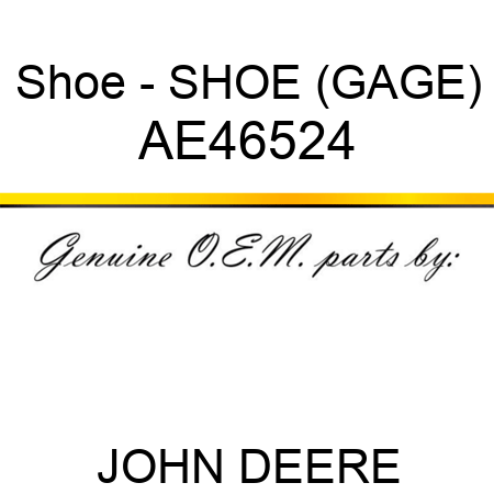 Shoe - SHOE (GAGE) AE46524