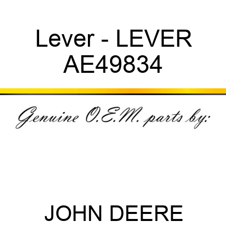 Lever - LEVER AE49834