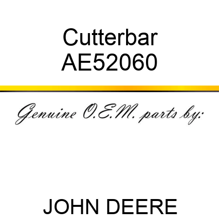 Cutterbar AE52060