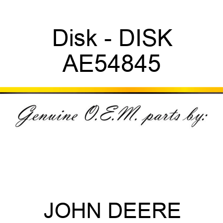 Disk - DISK AE54845