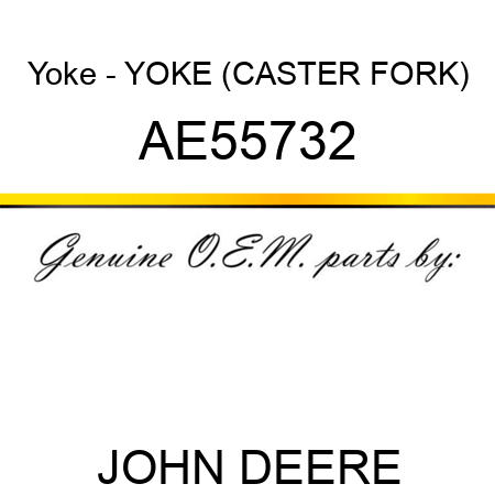 Yoke - YOKE (CASTER FORK) AE55732