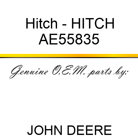 Hitch - HITCH AE55835