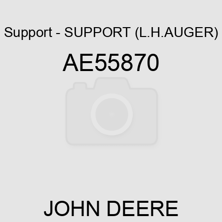 Support - SUPPORT (L.H.AUGER) AE55870