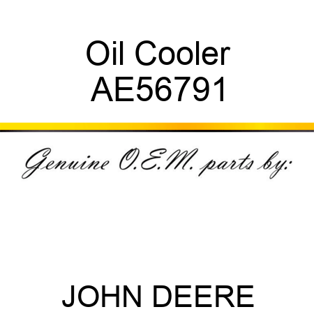 Oil Cooler AE56791