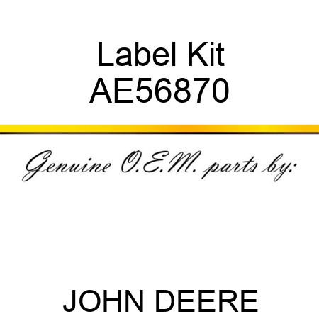 Label Kit AE56870