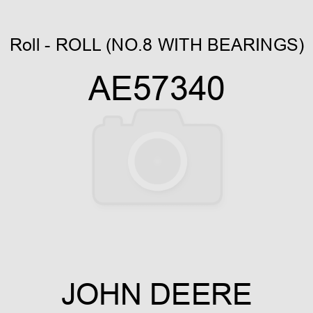 Roll - ROLL (NO.8 WITH BEARINGS) AE57340