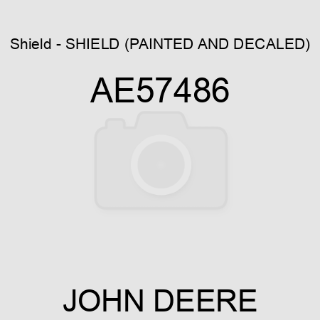 Shield - SHIELD, (PAINTED AND DECALED) AE57486