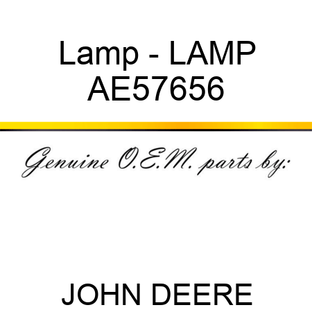 Lamp - LAMP AE57656