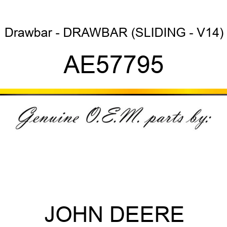 Drawbar - DRAWBAR (SLIDING - V14) AE57795